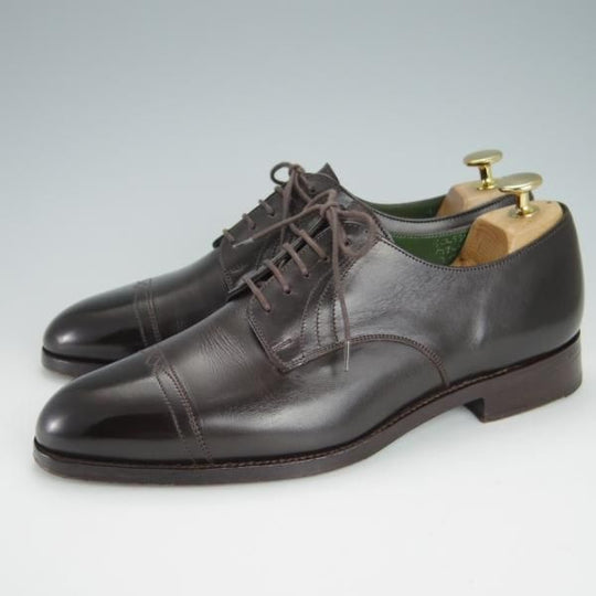 極上★トリッカーズ SIZE 7【貴重★ドレスライン/エスプレッソバーニッシュ/M7640】ダービーシューズ/カーフ/濃茶/Tricker's★g207