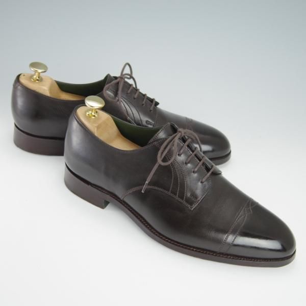 極上★トリッカーズ SIZE 7【貴重★ドレスライン/エスプレッソバーニッシュ/M7640】ダービーシューズ/カーフ/濃茶/Tricker's★g207