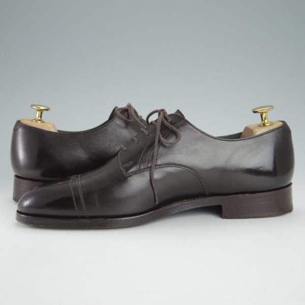 極上★トリッカーズ SIZE 7【貴重★ドレスライン/エスプレッソバーニッシュ/M7640】ダービーシューズ/カーフ/濃茶/Tricker's★g207
