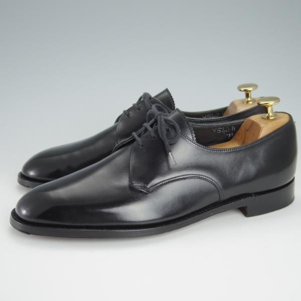 極上★トリッカーズ SIZE 7.5【貴重★ドレスライン/プレーントゥ】カーフ/黒/メンズ/Tricker's★g208