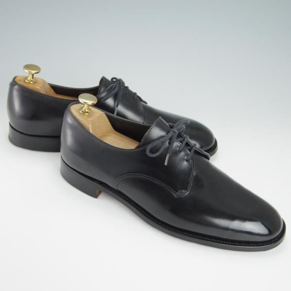 極上★トリッカーズ SIZE 7.5【貴重★ドレスライン/プレーントゥ】カーフ/黒/メンズ/Tricker's★g208