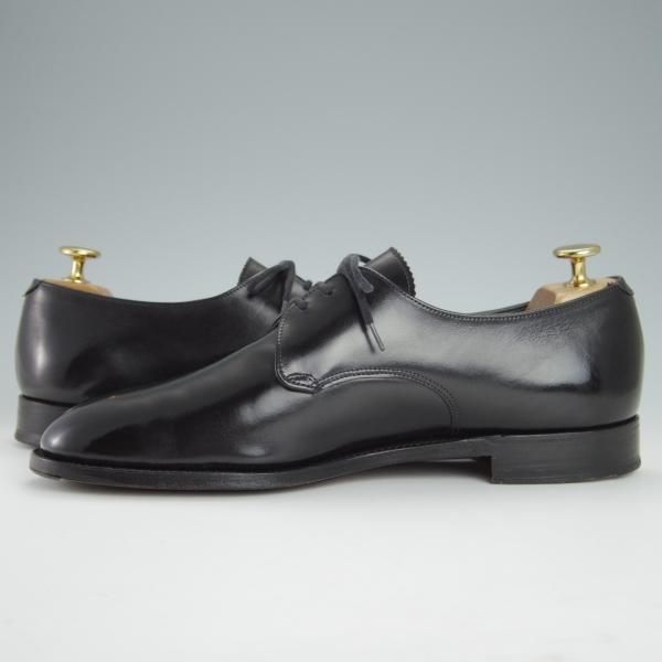極上★トリッカーズ SIZE 7.5【貴重★ドレスライン/プレーントゥ】カーフ/黒/メンズ/Tricker's★g208