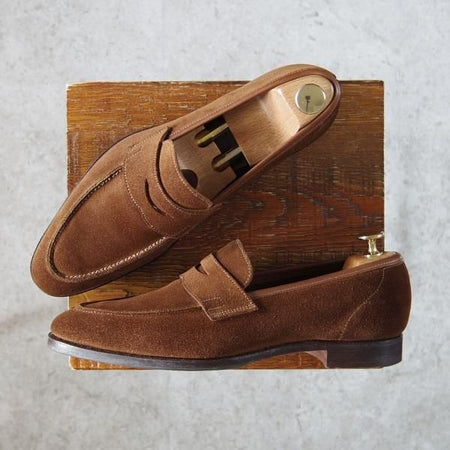 極上★クロケット&ジョーンズ 6.5E【ハンドグレードライン★CADOGAN/カドガン】363ラスト/コインローファー/茶/Crockett&Jones★g209