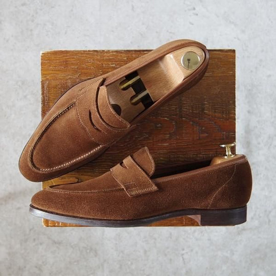 極上★クロケット&ジョーンズ 6.5E【ハンドグレードライン★CADOGAN/カドガン】363ラスト/コインローファー/茶/Crockett&Jones★g209