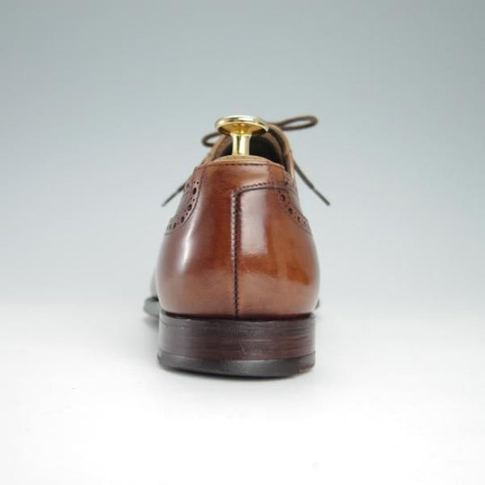 極上★クロケット&ジョーンズ 6E【貴重★360ラスト/トレーディングポスト別注/MAIDWELL】セミブローグ/カーフ/茶/Crockett&Jones★g210