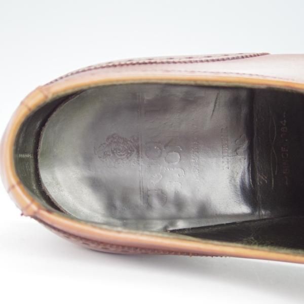 極上★クロケット&ジョーンズ 6E【貴重★360ラスト/トレーディングポスト別注/MAIDWELL】セミブローグ/カーフ/茶/Crockett&Jones★g210