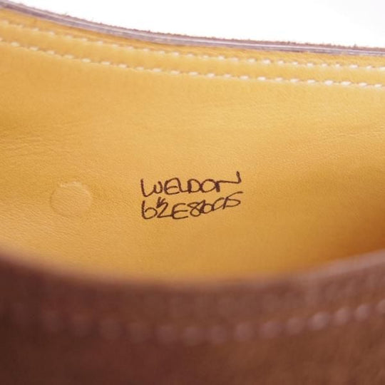 新品★ジョンロブ 6.5E【モデル定価￥280,800-★WELDON/8695ラスト】Vフロント/プレーントゥ/スエード/濃茶/メンズ/JOHN LOBB★g211