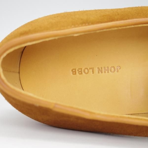 新品★ジョンロブ 6.5E【定価￥236,500-★AMBLE/4098ラスト】ローファー/スリッポン/スエード/茶/JOHN LOBB★g212