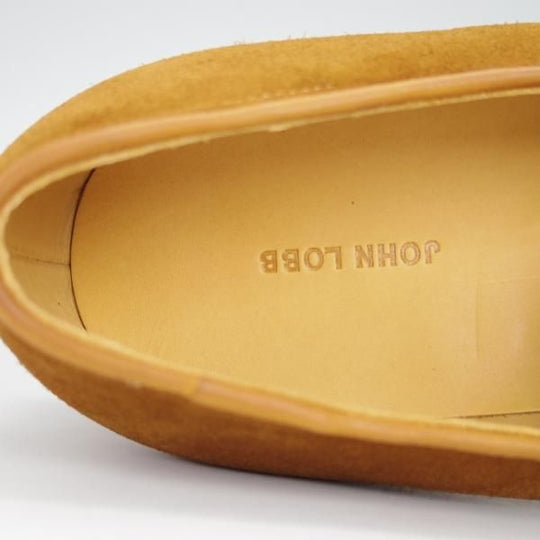 新品★ジョンロブ 6.5E【定価￥236,500-★AMBLE/4098ラスト】ローファー/スリッポン/スエード/茶/JOHN LOBB★g212