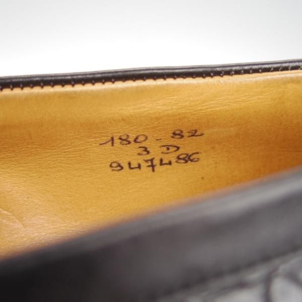 極美品★J.M.ウェストン(レディース) 3D【同系モデル定価￥682,000-★クロコ仕様/180】コインローファー/黒/Weston/ウエストン(レディース)★g214