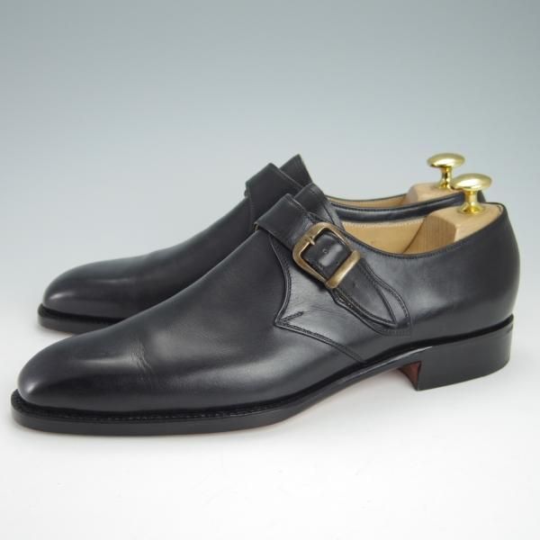 未使用★(東欧)VASS/ヴァーシュ SIZE 39【貴重★Uラスト/ロベルト・ウゴリーニ/OLD ENGLISH】モンクストラップ/カーフ/黒★g215