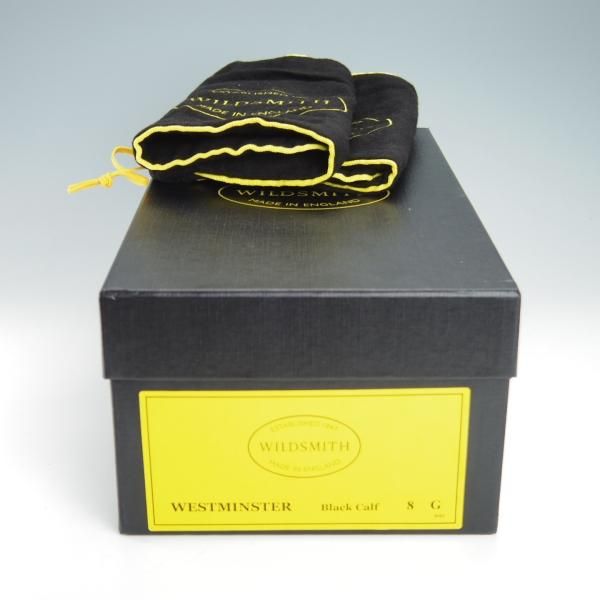 ほぼ試着程度★(英)Wild Smith/ワイルドスミス 8G【★WESTMINSTER/ウェストミンスター】ストレートチップ/カーフ/黒/メンズ★g216