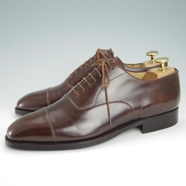 極上★(伊)エンツォ・ボナフェ SIZE 41【ビームス別注★ハンドソーンウェルテッド製法/九分仕立て】茶/BEAMS/Enzo Bonafe★g217