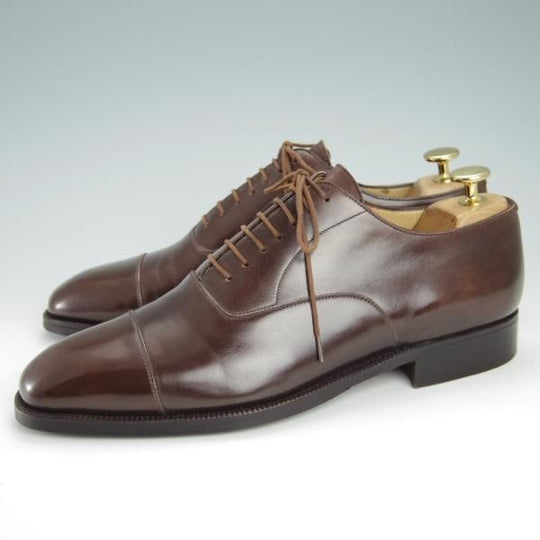 極上★(伊)エンツォ・ボナフェ SIZE 41【ビームス別注★ハンドソーンウェルテッド製法/九分仕立て】茶/BEAMS/Enzo Bonafe★g217