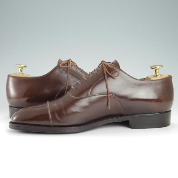 極上★(伊)エンツォ・ボナフェ SIZE 41【ビームス別注★ハンドソーンウェルテッド製法/九分仕立て】茶/BEAMS/Enzo Bonafe★g217