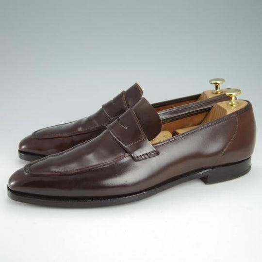 極上★クロケット&ジョーンズ 9.5E【コードバン仕様★茶/ダークブラウン/(英)ジョージ・クレバリー別注】GEORGE/Crockett&Jones★g218