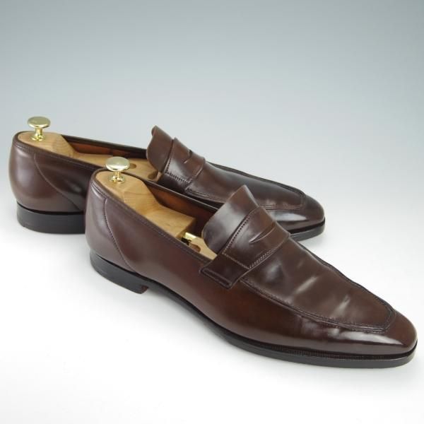 極上★クロケット&ジョーンズ 9.5E【コードバン仕様★茶/ダークブラウン/(英)ジョージ・クレバリー別注】GEORGE/Crockett&Jones★g218