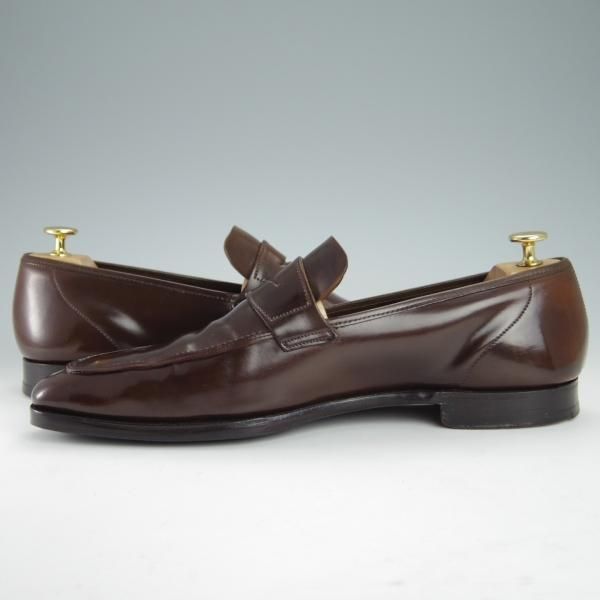 極上★クロケット&ジョーンズ 9.5E【コードバン仕様★茶/ダークブラウン/(英)ジョージ・クレバリー別注】GEORGE/Crockett&Jones★g218