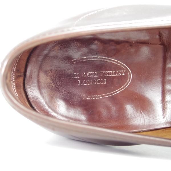 極上★クロケット&ジョーンズ 9.5E【コードバン仕様★茶/ダークブラウン/(英)ジョージ・クレバリー別注】GEORGE/Crockett&Jones★g218