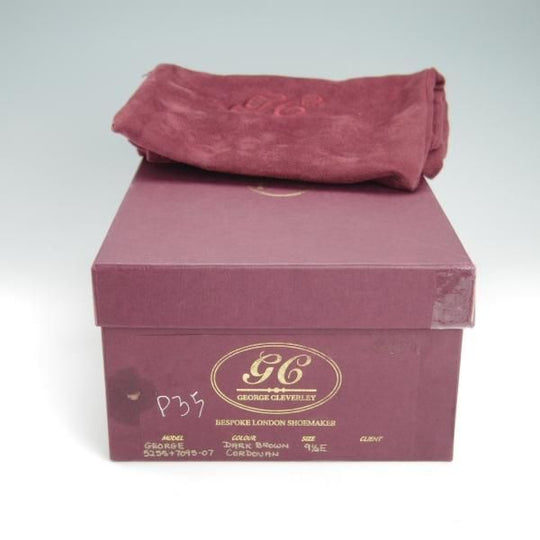 極上★クロケット&ジョーンズ 9.5E【コードバン仕様★茶/ダークブラウン/(英)ジョージ・クレバリー別注】GEORGE/Crockett&Jones★g218