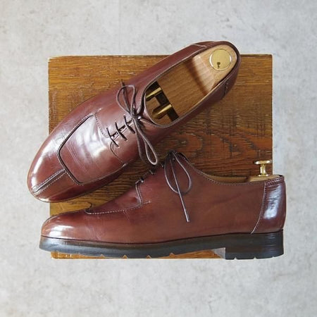 極上★(仏)ベルルッティ SIZE 7.5【★ヴェネチアレザー/Uチップ】濃茶/メンズ/Berluti★g219
