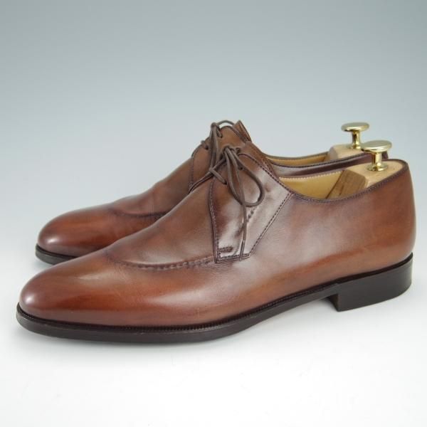 極上★(仏)ベルルッティ SIZE 8【シャドウステッチ仕様★ヴェネチアレザー】ダービーシューズ/茶/メンズ/Berluti★g220