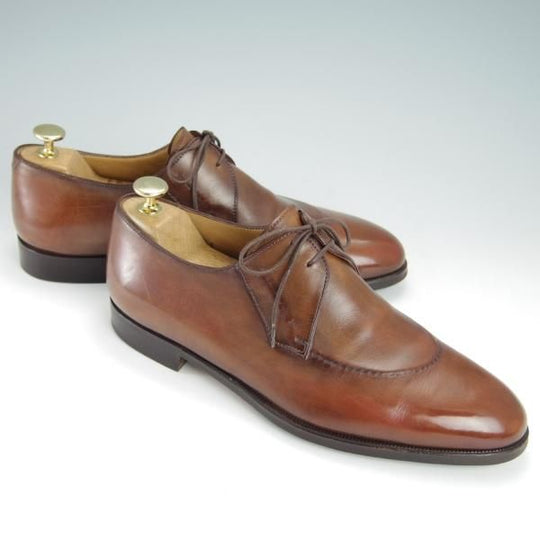 極上★(仏)ベルルッティ SIZE 8【シャドウステッチ仕様★ヴェネチアレザー】ダービーシューズ/茶/メンズ/Berluti★g220