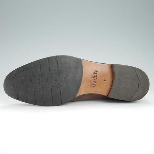 極上★(仏)ベルルッティ SIZE 8【シャドウステッチ仕様★ヴェネチアレザー】ダービーシューズ/茶/メンズ/Berluti★g220