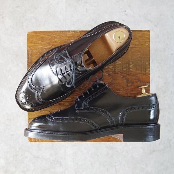 極上★(英)チーニー 6F【定価10万円以上★(英)ALFRED DUNHILL別注/ダンヒル/JAMES】3485ラスト/カーフ/黒/メンズ/CHEANEY★g223