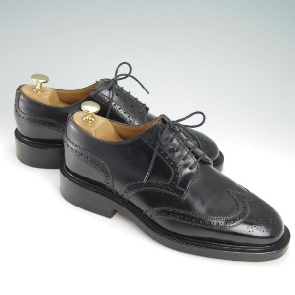 極上★(英)チーニー 6F【定価10万円以上★(英)ALFRED DUNHILL別注/ダンヒル/JAMES】3485ラスト/カーフ/黒/メンズ/CHEANEY★g223