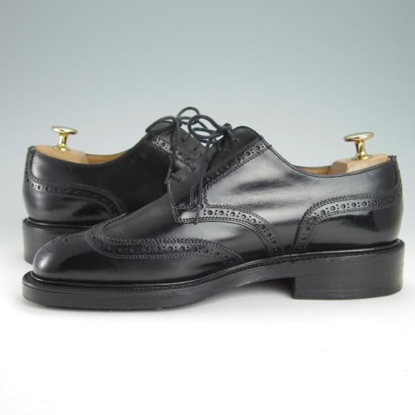 極上★(英)チーニー 6F【定価10万円以上★(英)ALFRED DUNHILL別注/ダンヒル/JAMES】3485ラスト/カーフ/黒/メンズ/CHEANEY★g223