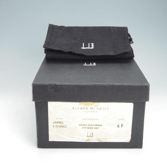 極上★(英)チーニー 6F【定価10万円以上★(英)ALFRED DUNHILL別注/ダンヒル/JAMES】3485ラスト/カーフ/黒/メンズ/CHEANEY★g223