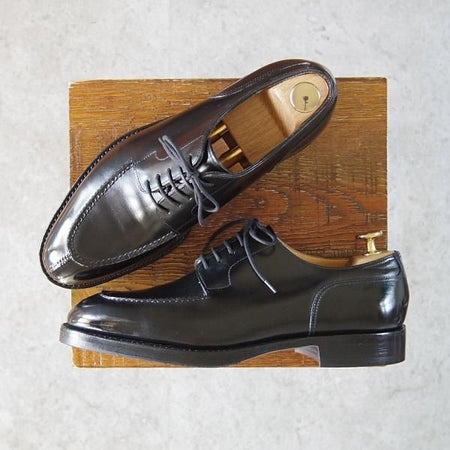 極上★ジョンロブ 5.5E【名作★シャンボード/CHAMBORD/スキンステッチ仕様】8695ラスト/Uチップ/カーフ/黒/メンズ/JOHN LOBB★g225