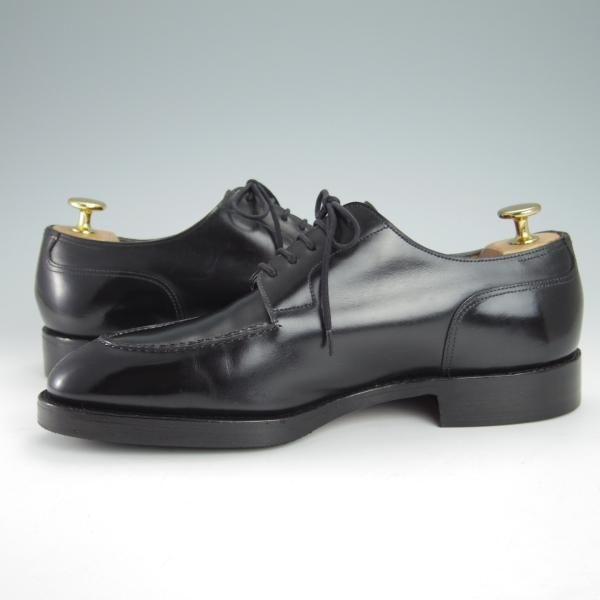 極上★ジョンロブ 5.5E【名作★シャンボード/CHAMBORD/スキンステッチ仕様】8695ラスト/Uチップ/カーフ/黒/メンズ/JOHN LOBB★g225