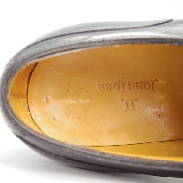 極上★ジョンロブ 5.5E【名作★シャンボード/CHAMBORD/スキンステッチ仕様】8695ラスト/Uチップ/カーフ/黒/メンズ/JOHN LOBB★g225