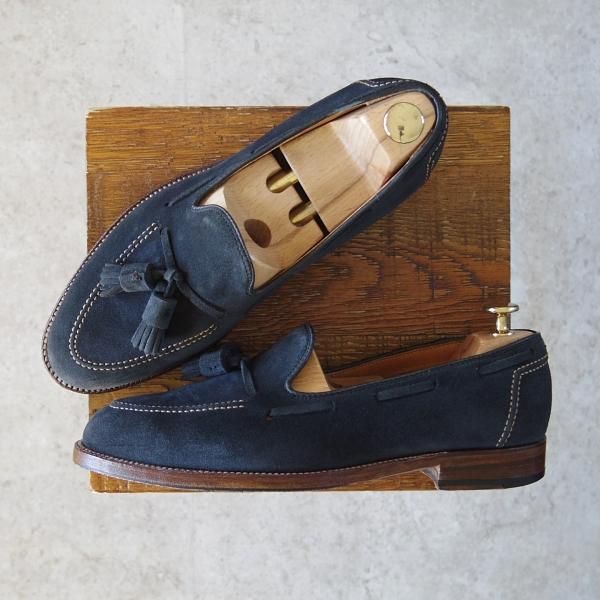 極上★オールデン 8D【ブルックスブラザーズ別注★09188/アバディーンラスト】タッセルローファー/スエード/BROOKS BROTHERS/Alden★g232