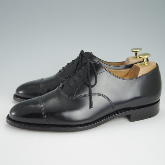 極上★(英)チーニー 7.5E【★ロイドフットウェア別注/Lloyd Footwear】Mシリーズ/89ラスト/ストレートチップ/カーフ/黒/CHEANEY★g236