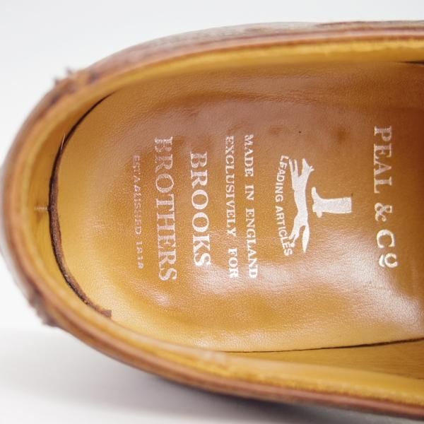 極上★クロケット&ジョーンズ UK8/US8.5D【ダイナイトソール仕様★ブルックスブラザーズ別注/Peal&co】325ラスト/Crockett&Jones★g237