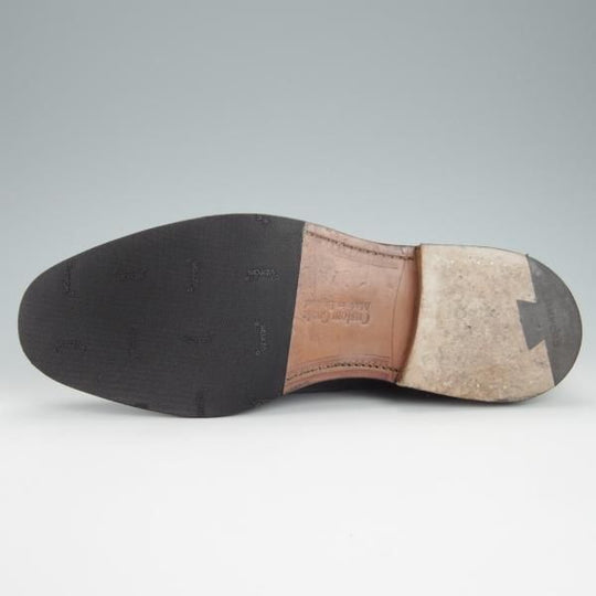 美品★チャーチ 95F/UK9.5【★LANCASTER/173ラスト】5都市ロゴ/ストレートチップ/ポリッシュドバインダーカーフ/黒/メンズ/Church's★g238