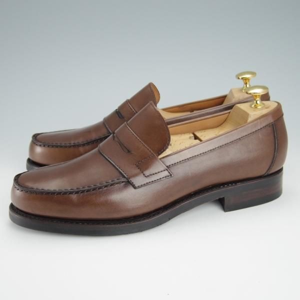 未使用★(スペイン製)YANKO/ヤンコ SIZE 6.5【グッドイヤーウェルテッド製法★14700/CAMBRIDGE】コインローファー/カーフ/NIGER/茶★g239