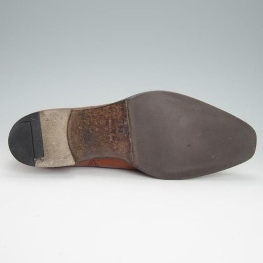 ★三陽山長 SIZE 8.5【定価￥77,000-★隼之介/R309ラスト】JUNNOSUKE/イミテーションブローグ/カーフ/茶/メンズ/SanyoYamacho★g240