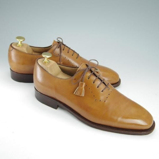 ★(伊)エンツォ・ボナフェ SIZE 40.5【BEAMS別注★ハンドソーンウェルテッド製法/九分仕立て】ホールカット/ビームス/Enzo Bonafe★g242