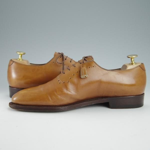 ★(伊)エンツォ・ボナフェ SIZE 40.5【BEAMS別注★ハンドソーンウェルテッド製法/九分仕立て】ホールカット/ビームス/Enzo Bonafe★g242