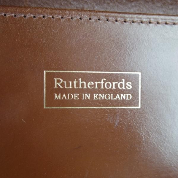 極上★(英)ラザフォード/Rutherfords【定価￥52,800-★ブライドルレザー仕様/フォリオケース】チェスナット/バッグ/メンズ/茶/鞄★N5679