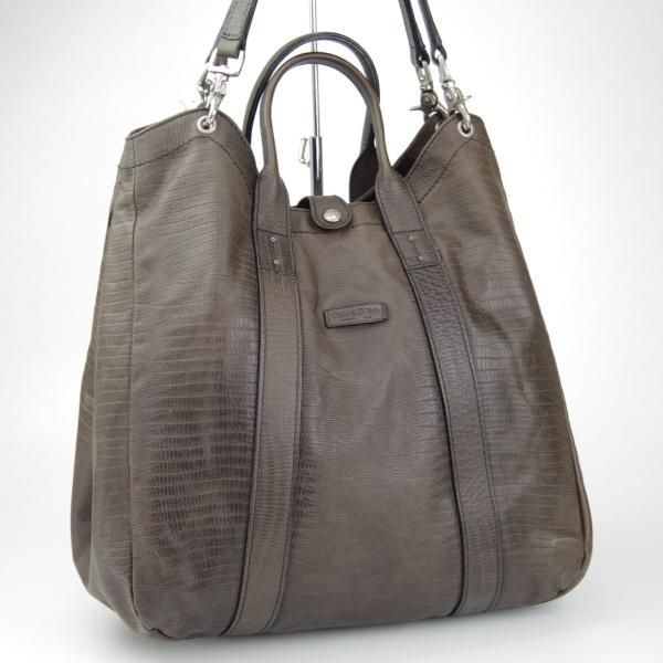 極上★(伊)ダニエル&ボブ【定価10万円以上★クロドーロ/BEYES別注/リザード型押し】2WAY CULODORO/トートバッグ/鞄/革/Daniel&Bob★N5681