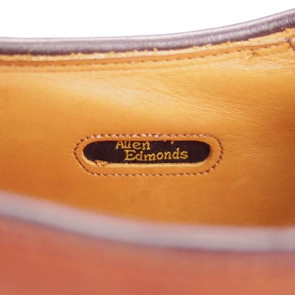 ほぼ試着程度★(米)アレンエドモンズ 9.5D【現行定価7.5万円程度★Cornell/モンクストラップ】カーフ/茶/メンズ/ALLEN EDMONDS★g247