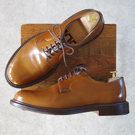 極美品★チャーチ 90F/UK9【モデル定価￥103,400-★シャノン/SHANNON】103ラスト/サンダルウッド/プレーントゥ/茶/メンズ/Church's★g248