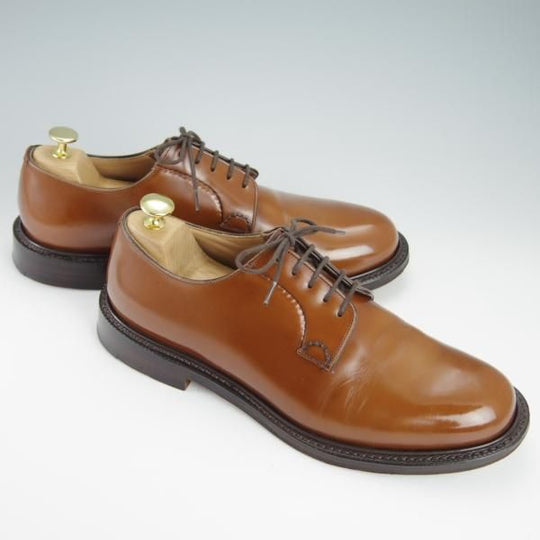 極美品★チャーチ 90F/UK9【モデル定価￥103,400-★シャノン/SHANNON】103ラスト/サンダルウッド/プレーントゥ/茶/メンズ/Church's★g248