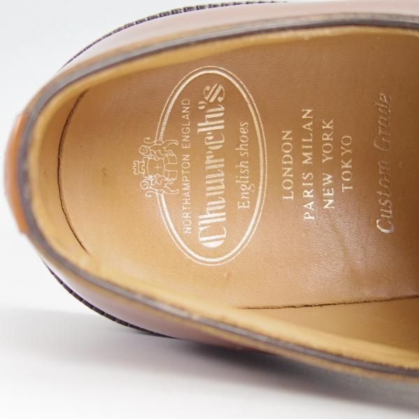 極美品★チャーチ 90F/UK9【モデル定価￥103,400-★シャノン/SHANNON】103ラスト/サンダルウッド/プレーントゥ/茶/メンズ/Church's★g248