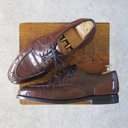 極上★(米)アレンエドモンズ 8E【貴重★ブラウン色系コードバン/Brandywood】Uチップ/茶/メンズ/ALLEN EDMONDS★g255